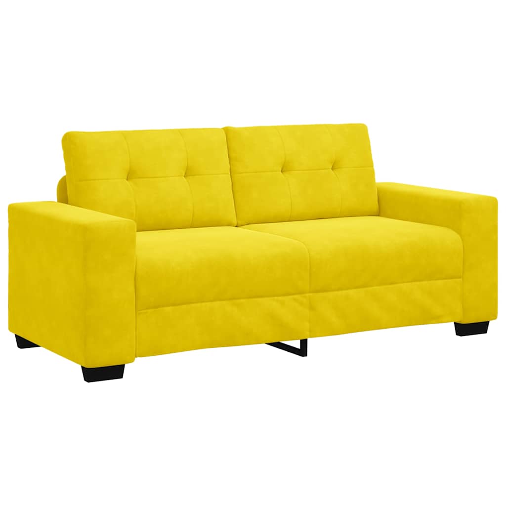 Loveseat Sofa Geel 180x77x82 cm Fluweel is nu te koop bij PeponiXL, paradijselijk wonen!