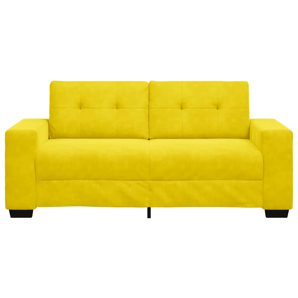 Loveseat Sofa Geel 180x77x82 cm Fluweel is nu te koop bij PeponiXL, paradijselijk wonen!