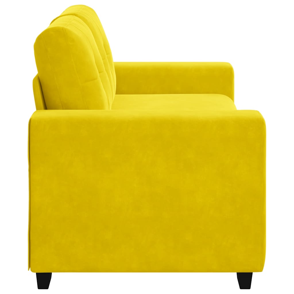 Loveseat Sofa Geel 180x77x82 cm Fluweel is nu te koop bij PeponiXL, paradijselijk wonen!