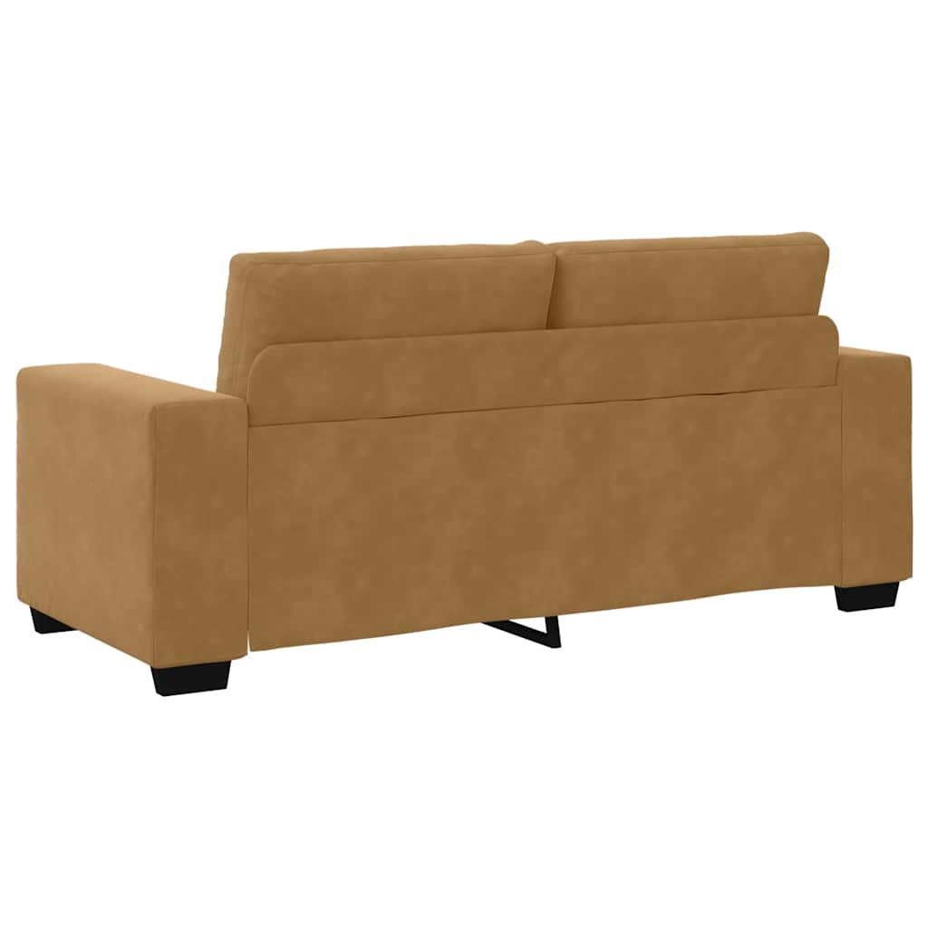 Loveseat Sofa Bruin 180x77x82 cm Fluweel is nu te koop bij PeponiXL, paradijselijk wonen!