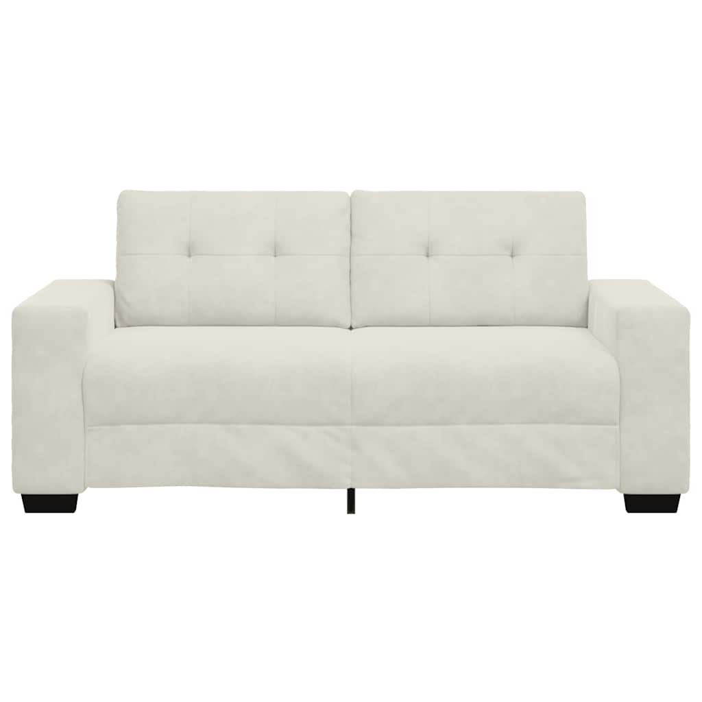 Loveseat Sofa Crème 180x77x82 cm Fluweel is nu te koop bij PeponiXL, paradijselijk wonen!