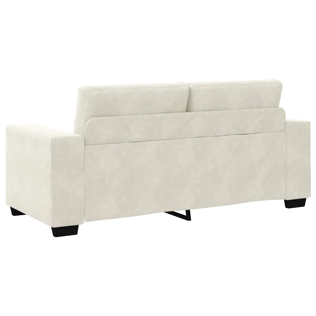Loveseat Sofa Crème 180x77x82 cm Fluweel is nu te koop bij PeponiXL, paradijselijk wonen!