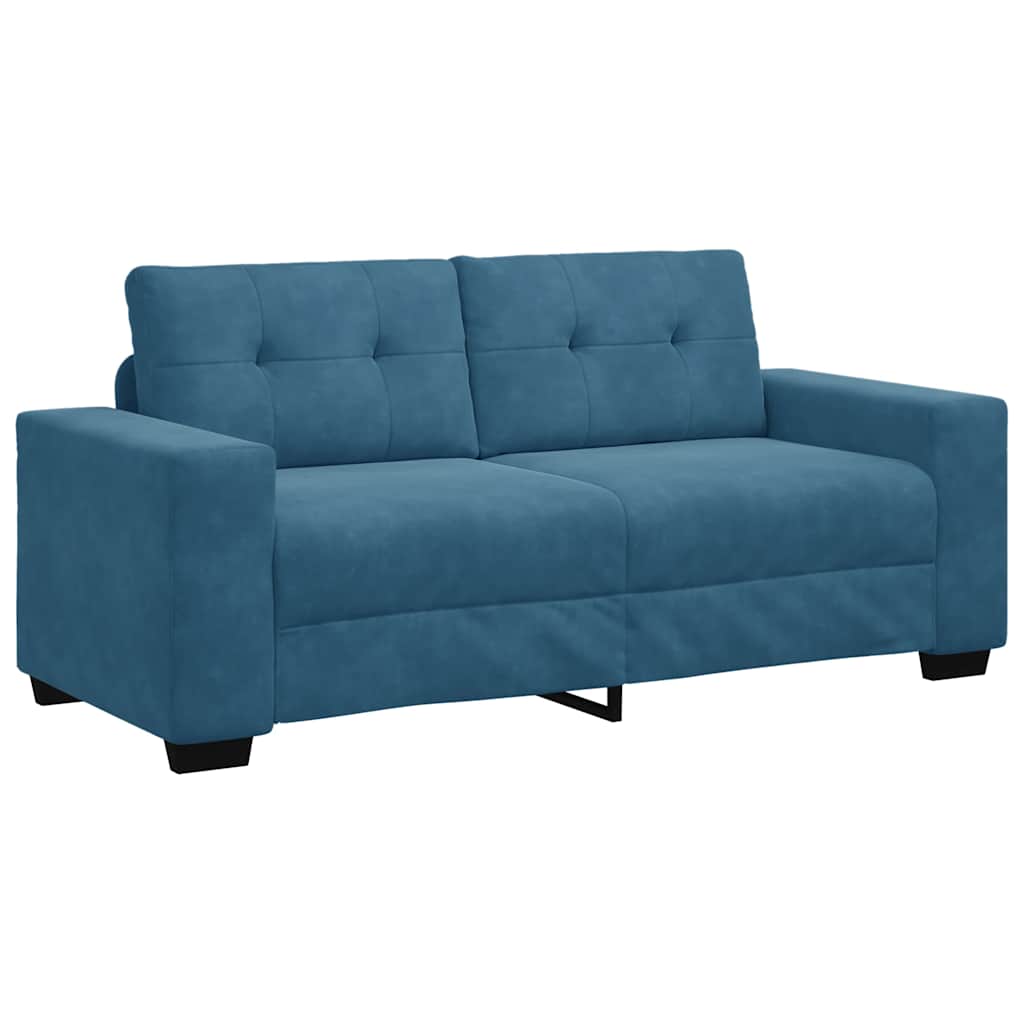 Loveseat Sofa Blauw 180x77x82 cm Fluweel is nu te koop bij PeponiXL, paradijselijk wonen!