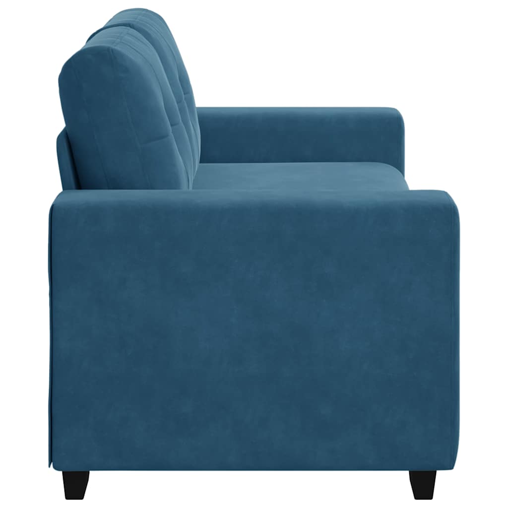 Loveseat Sofa Blauw 180x77x82 cm Fluweel is nu te koop bij PeponiXL, paradijselijk wonen!