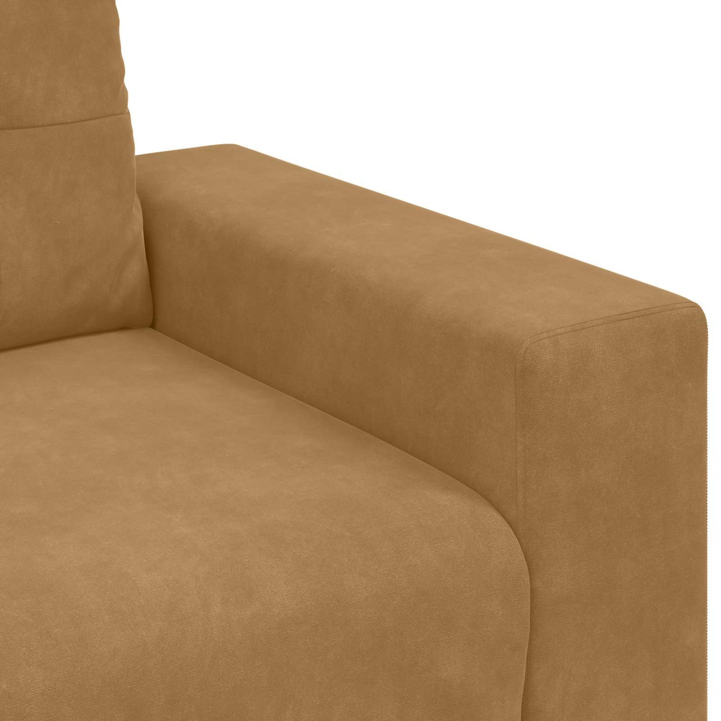 3-Zits Bank Bruin 220 cm Fluweel