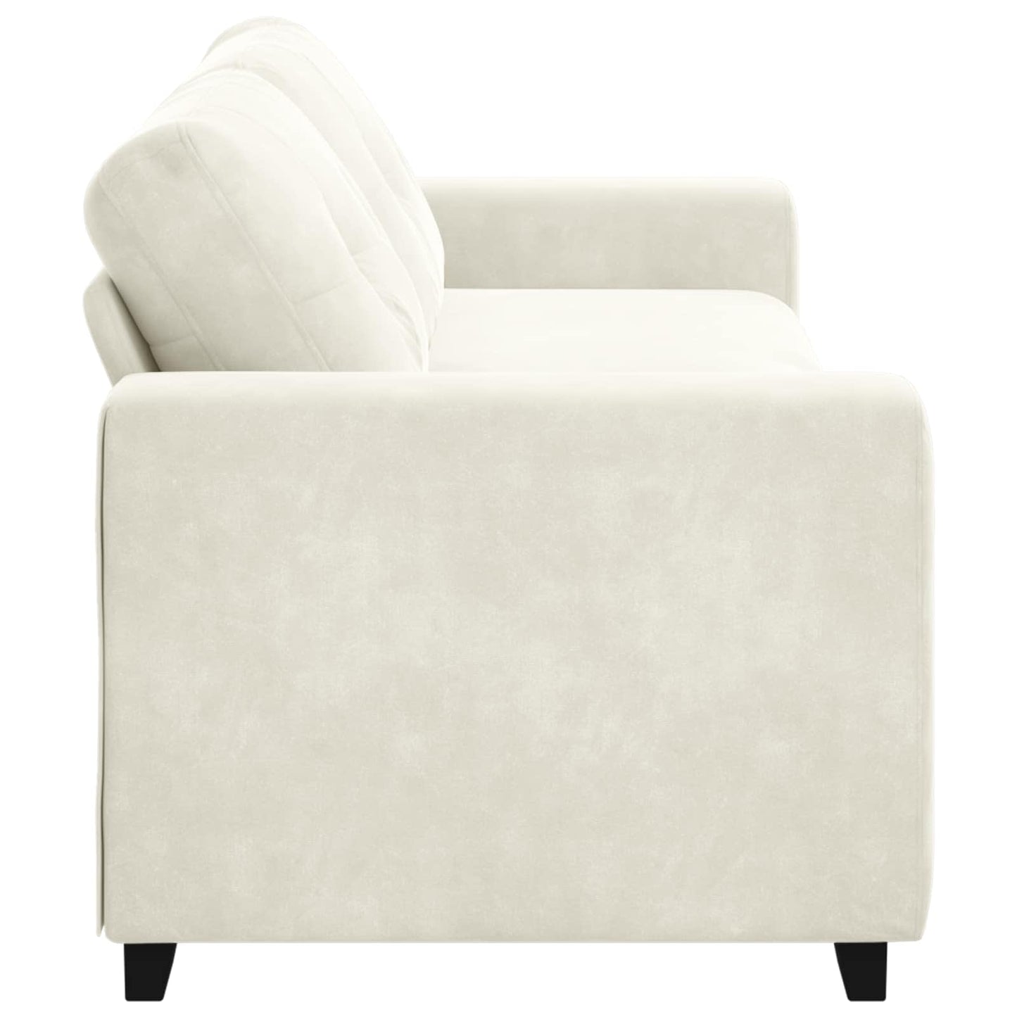 3-Zits Bank Crème 220 cm Fluweel