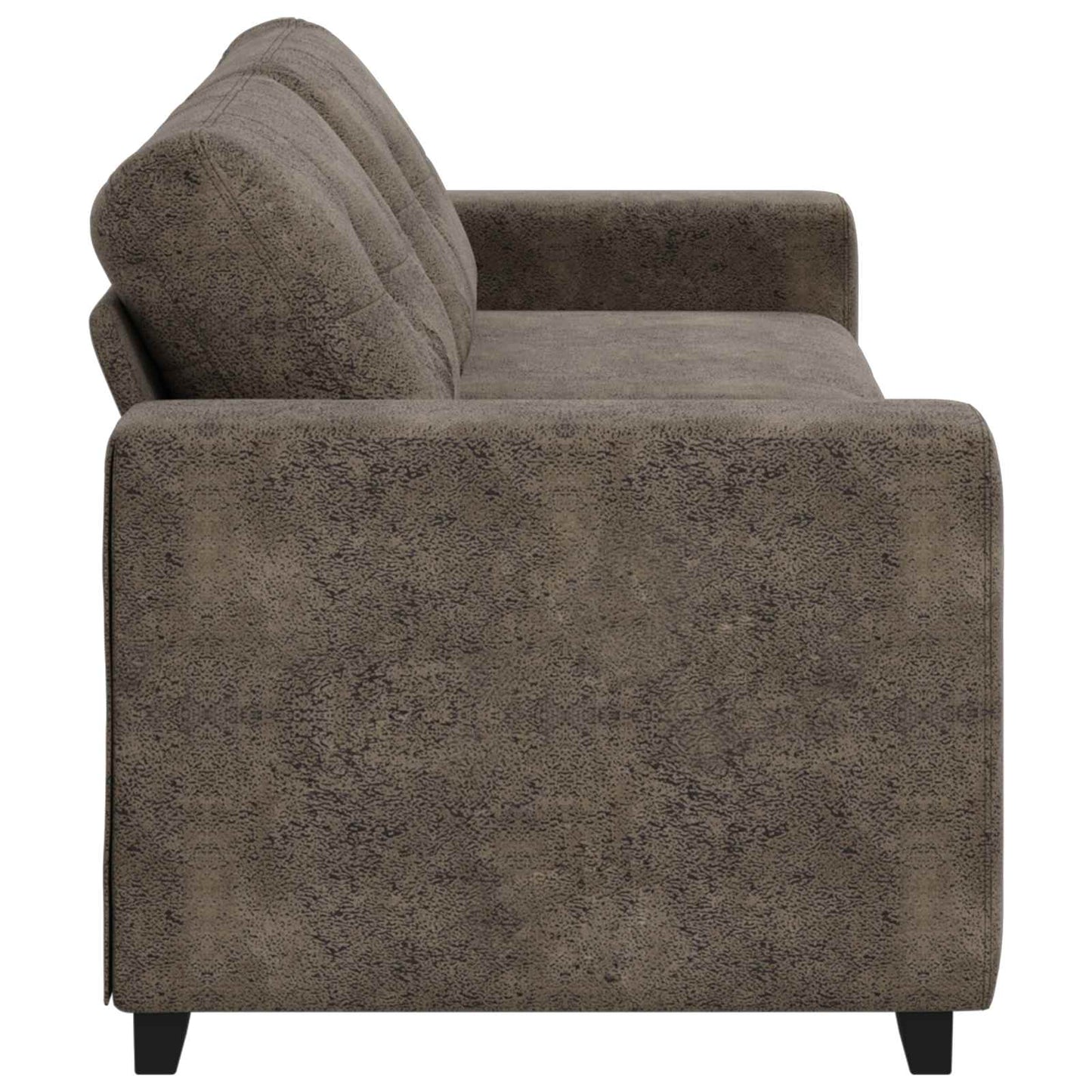 3-Zits Bank Donkergrijs 220 cm Nep Leer