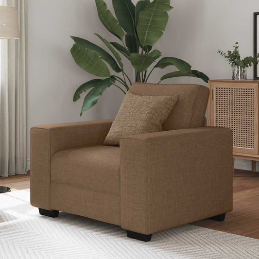 Sofastoel Bruin 100x77x82 cm Stof is nu te koop bij PeponiXL, paradijselijk wonen!