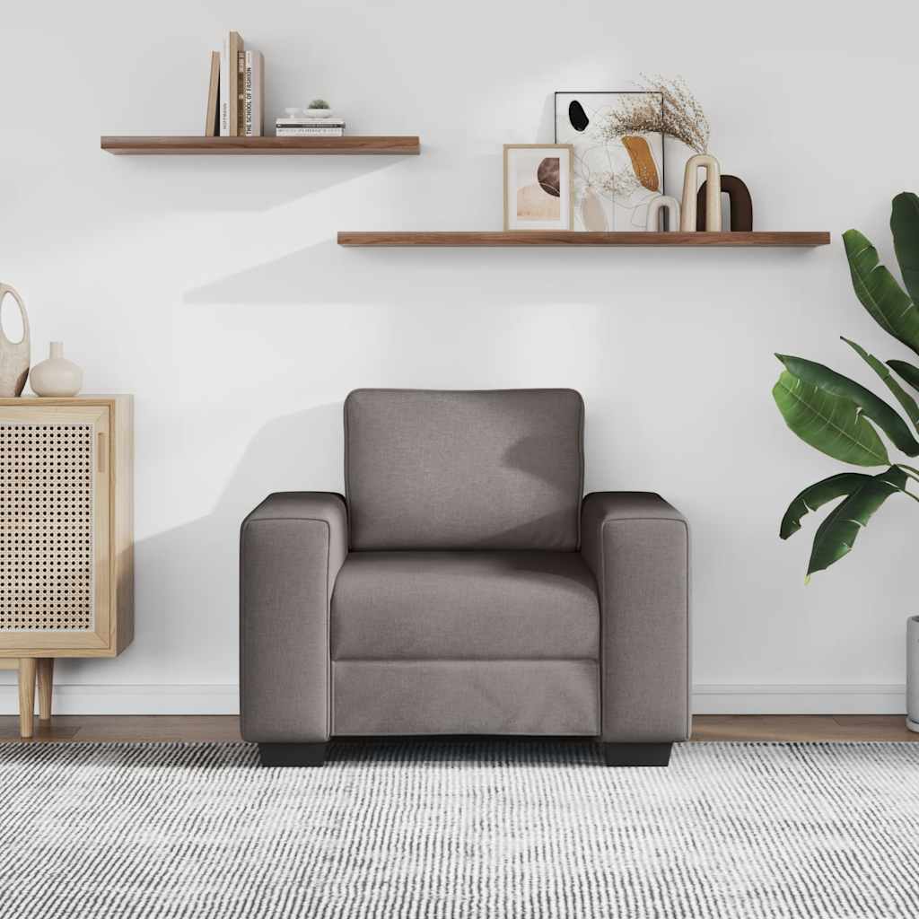 Sofastoel Taupe 100x77x82 cm Stof is nu te koop bij PeponiXL, paradijselijk wonen!