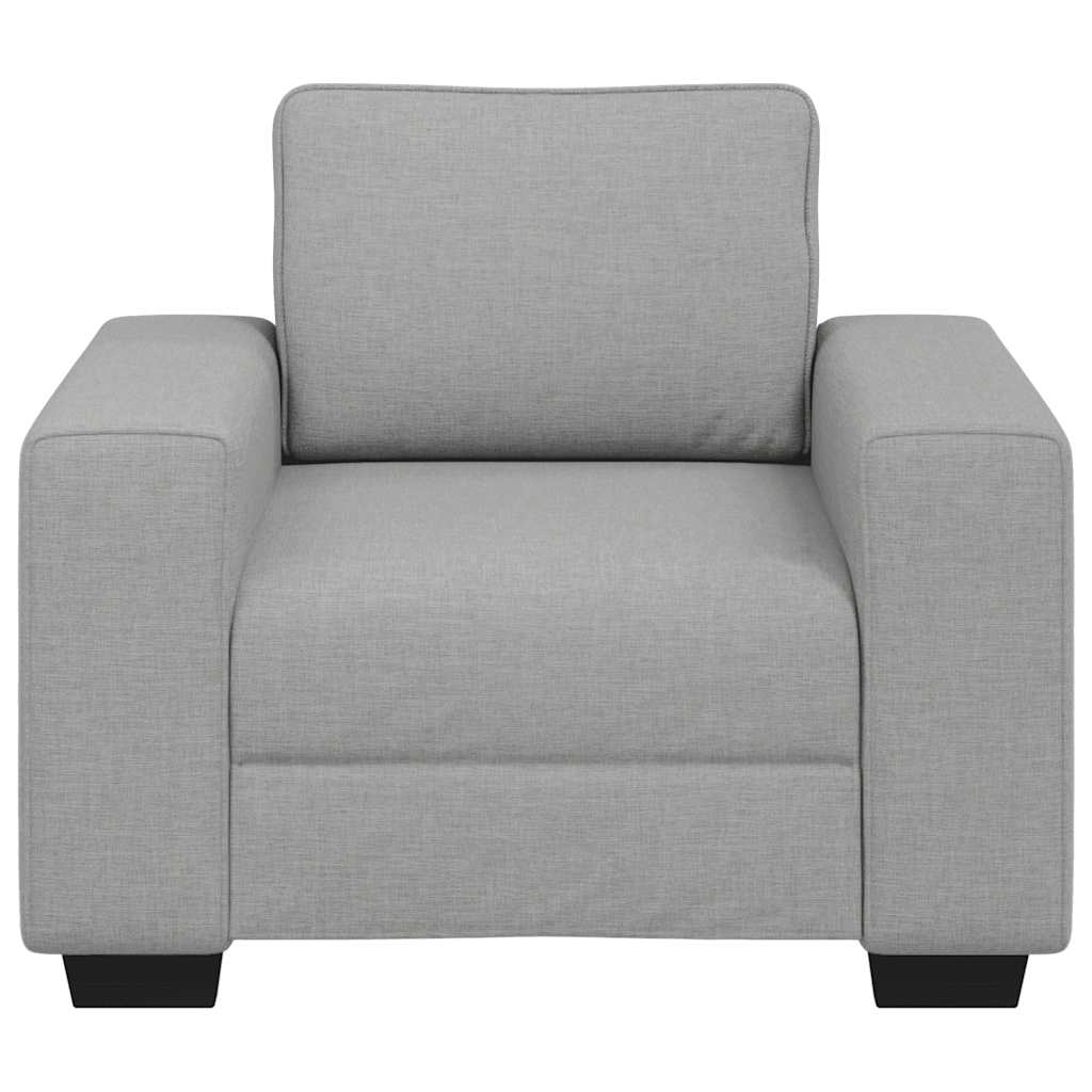 Sofastoel Wolkgrijs 100x77x82 cm Stof is nu te koop bij PeponiXL, paradijselijk wonen!