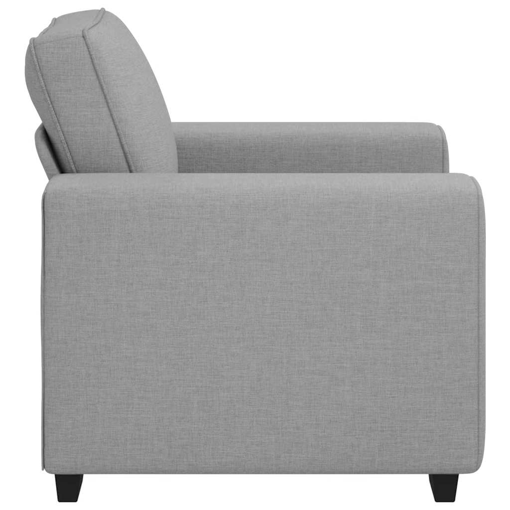Sofastoel Wolkgrijs 100x77x82 cm Stof is nu te koop bij PeponiXL, paradijselijk wonen!