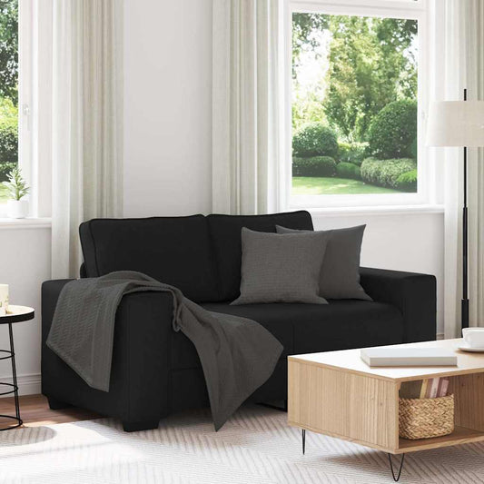 2-zitsbank 160x77x82 cm stof zwart is nu te koop bij PeponiXL, paradijselijk wonen!