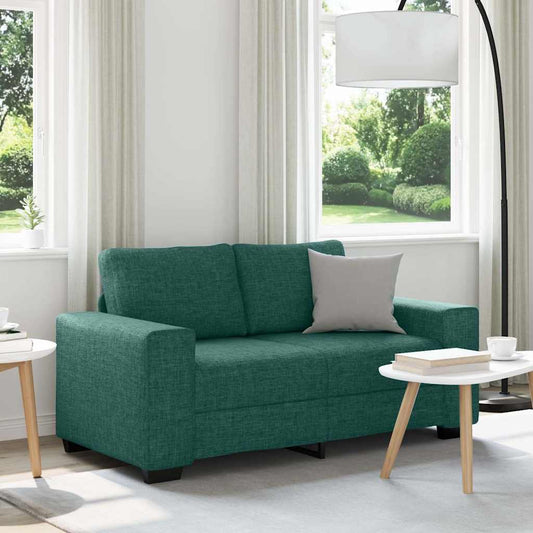 2-zitsbank donkergroen 160x77x82 cm stof is nu te koop bij PeponiXL, paradijselijk wonen!