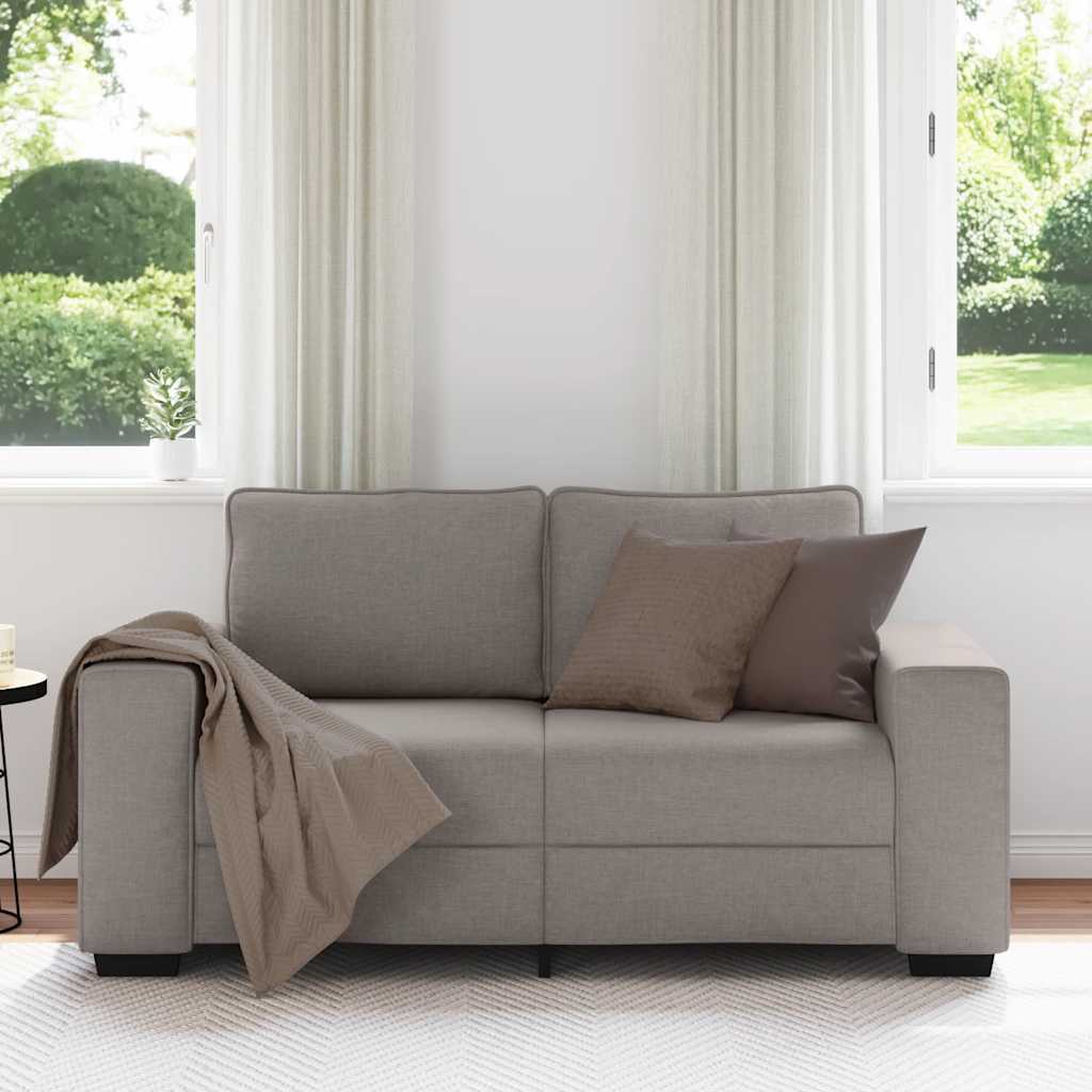 2-zitsbank Taupe 160x77x82 cm Stof is nu te koop bij PeponiXL, paradijselijk wonen!