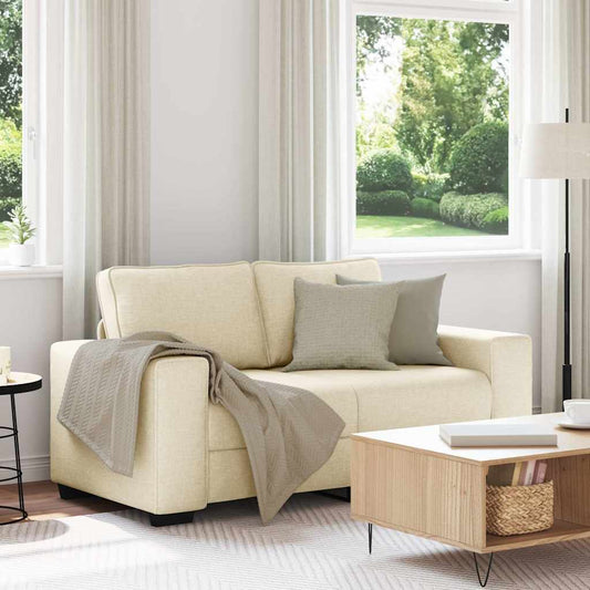 2-zitsbank crème 160x77x82 cm stof is nu te koop bij PeponiXL, paradijselijk wonen!