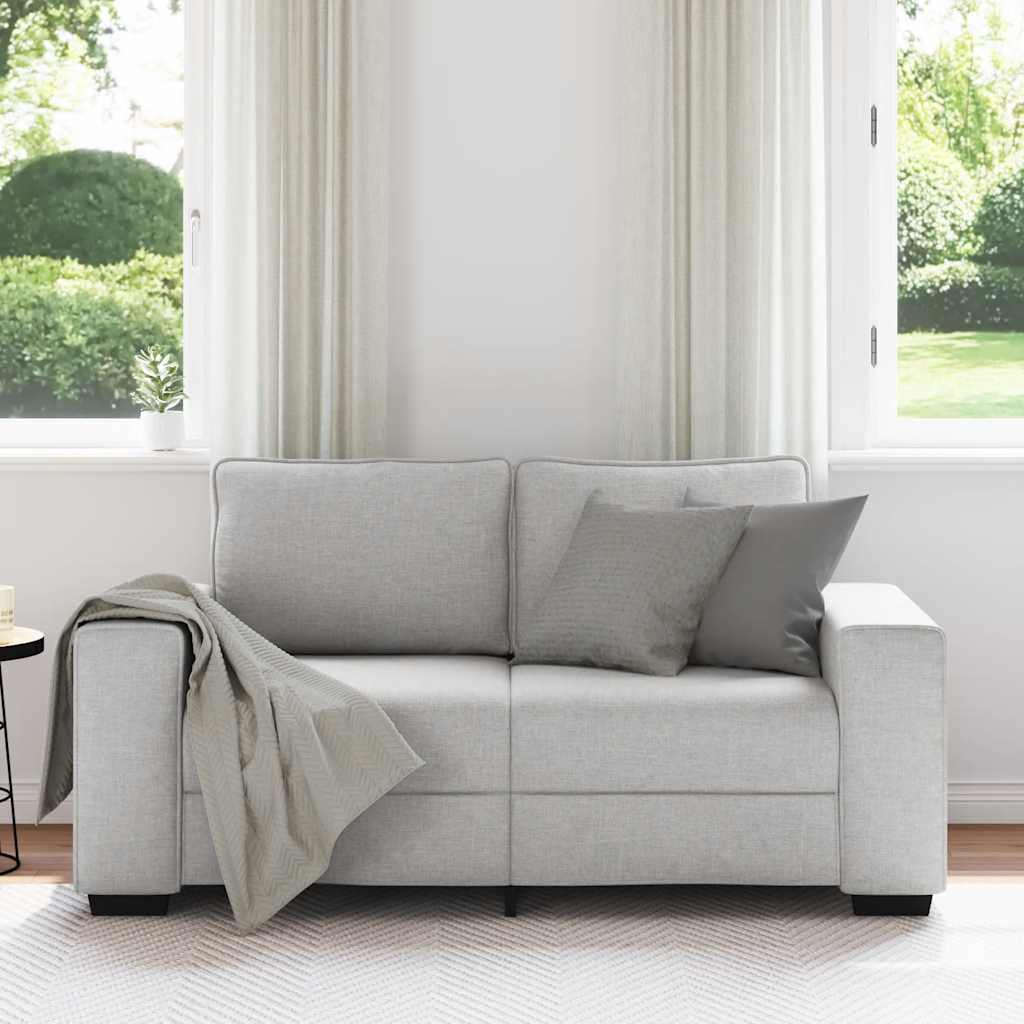 2-zitsbank Wolkengrijs 160x77x82 cm Stof