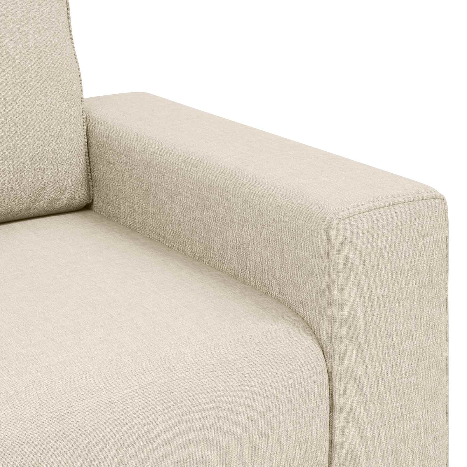 | Bank | met kussen met kussen Beige 160 x 77 x 82 cm Linnen is nu te koop bij PeponiXL, paradijselijk wonen!