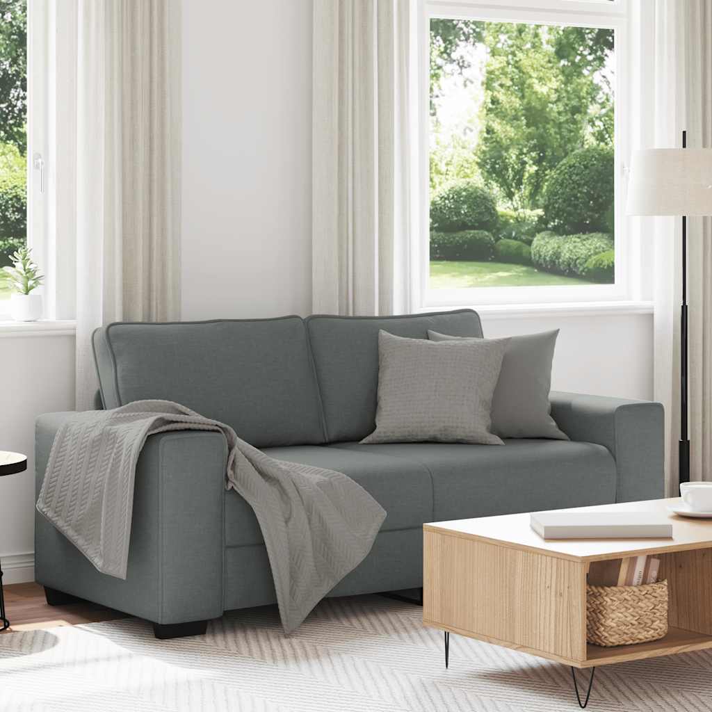 2-zitsbank 180x77x82 cm stof donkergrijs is nu te koop bij PeponiXL, paradijselijk wonen!