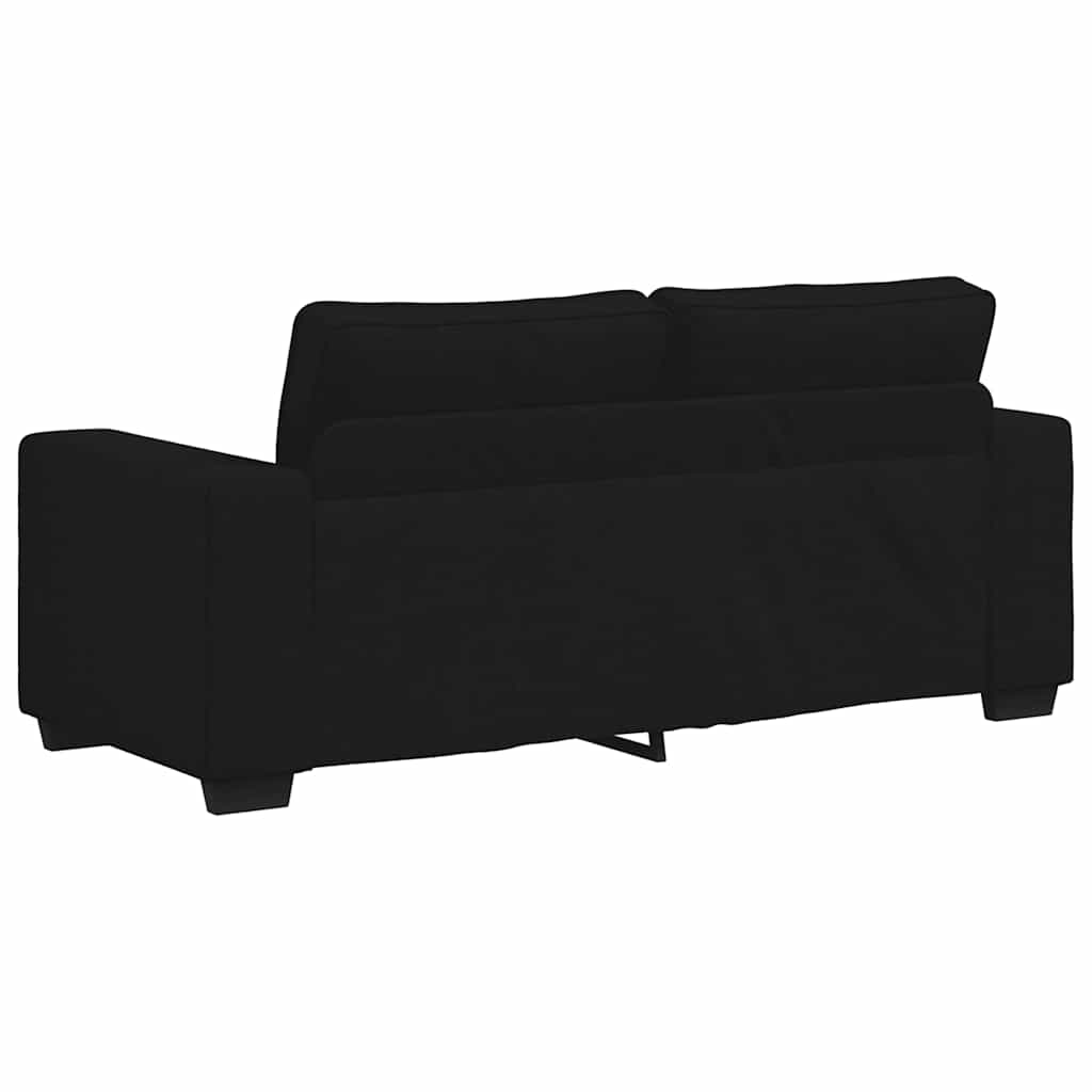 2-zitsbank 180x77x82 cm stof zwart is nu te koop bij PeponiXL, paradijselijk wonen!