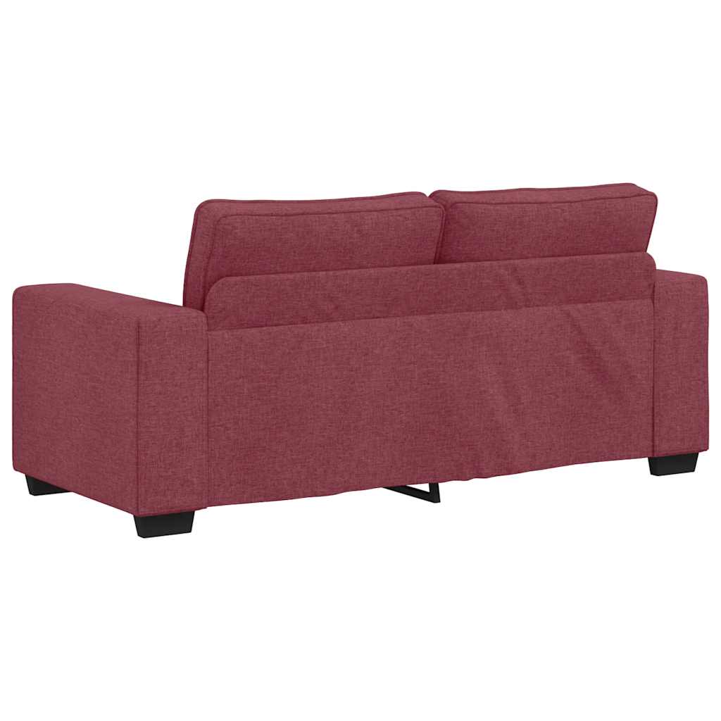 2-zitsbank wijnrood 180x77x82 cm stof is nu te koop bij PeponiXL, paradijselijk wonen!