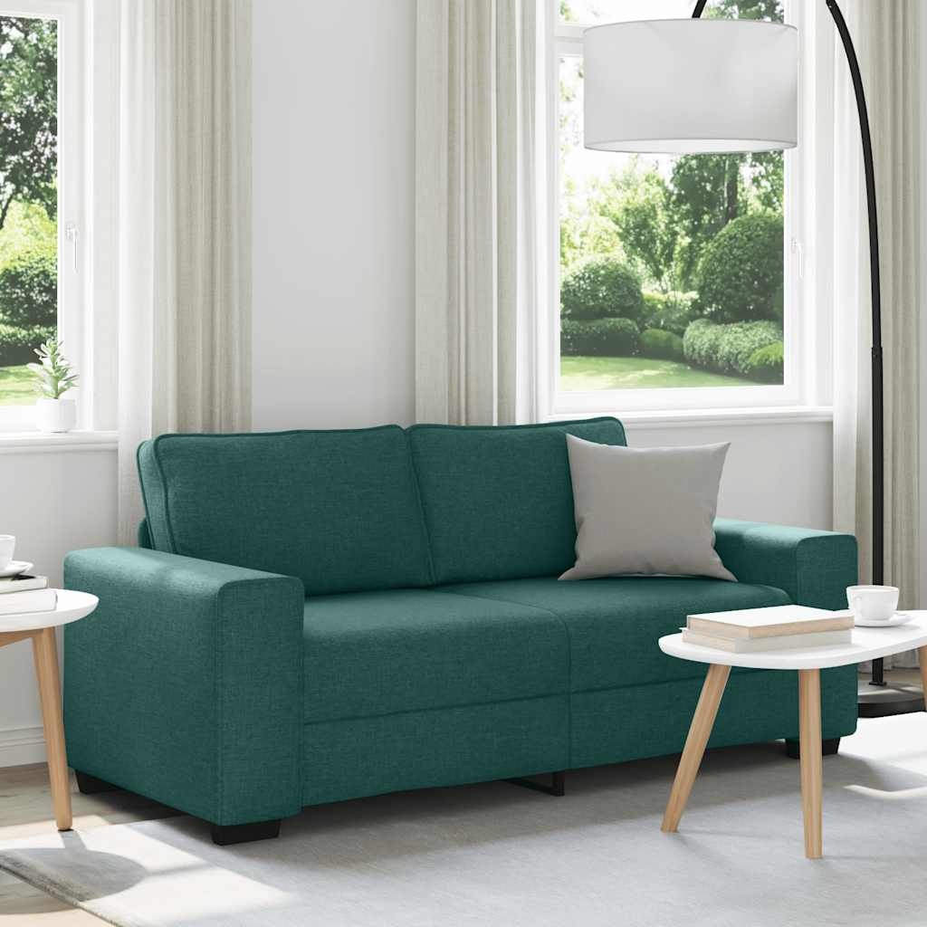 2-zitsbank donkergroen 180x77x82 cm stof is nu te koop bij PeponiXL, paradijselijk wonen!