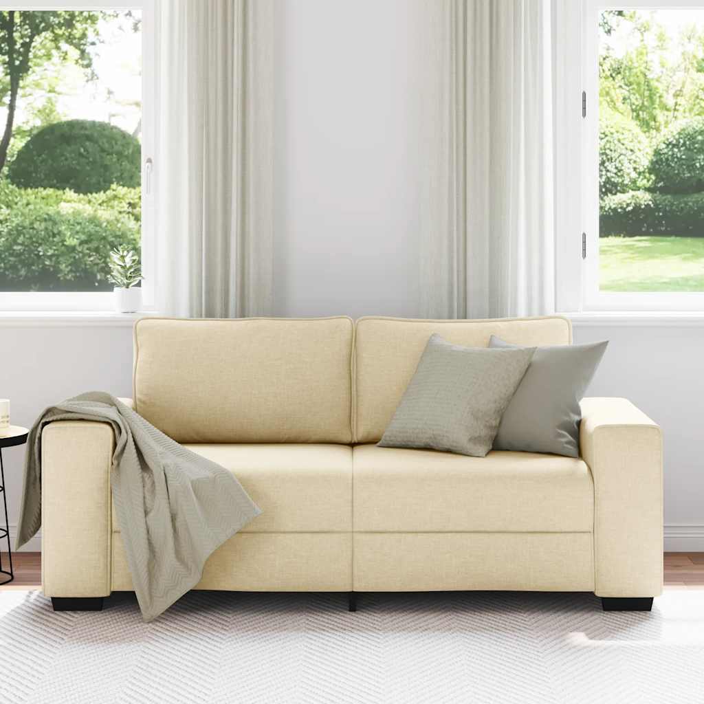2-zitsbank crème 180x77x82 cm stof is nu te koop bij PeponiXL, paradijselijk wonen!