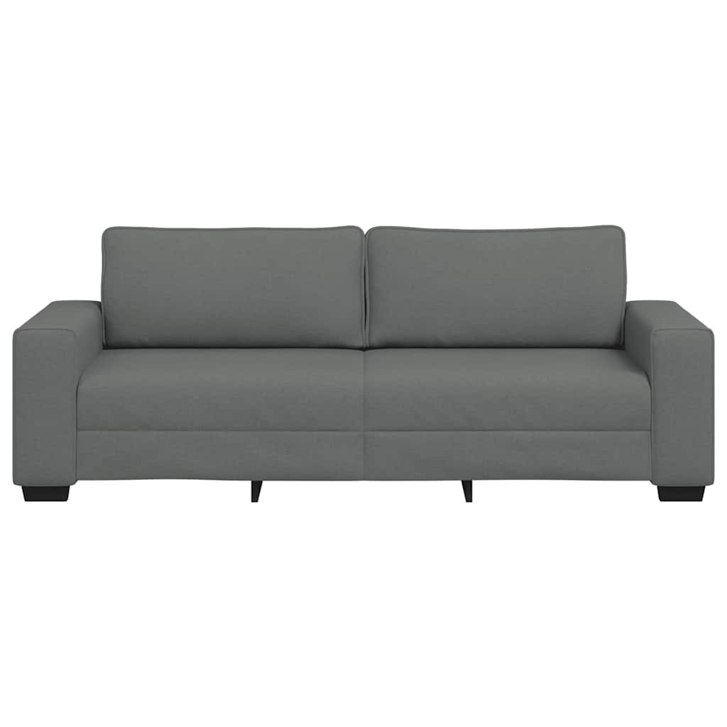 3-zitsbank 220x77x82 cm stof donkergrijs is nu te koop bij PeponiXL, paradijselijk wonen!