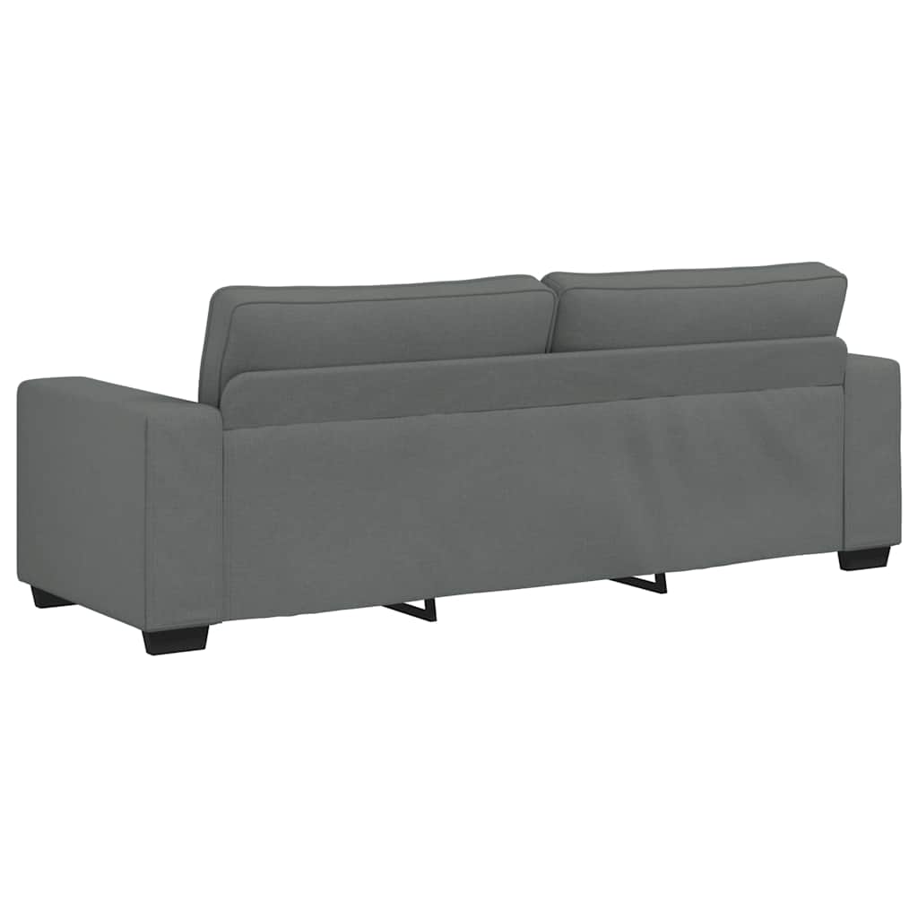 3-zitsbank 220x77x82 cm stof donkergrijs is nu te koop bij PeponiXL, paradijselijk wonen!