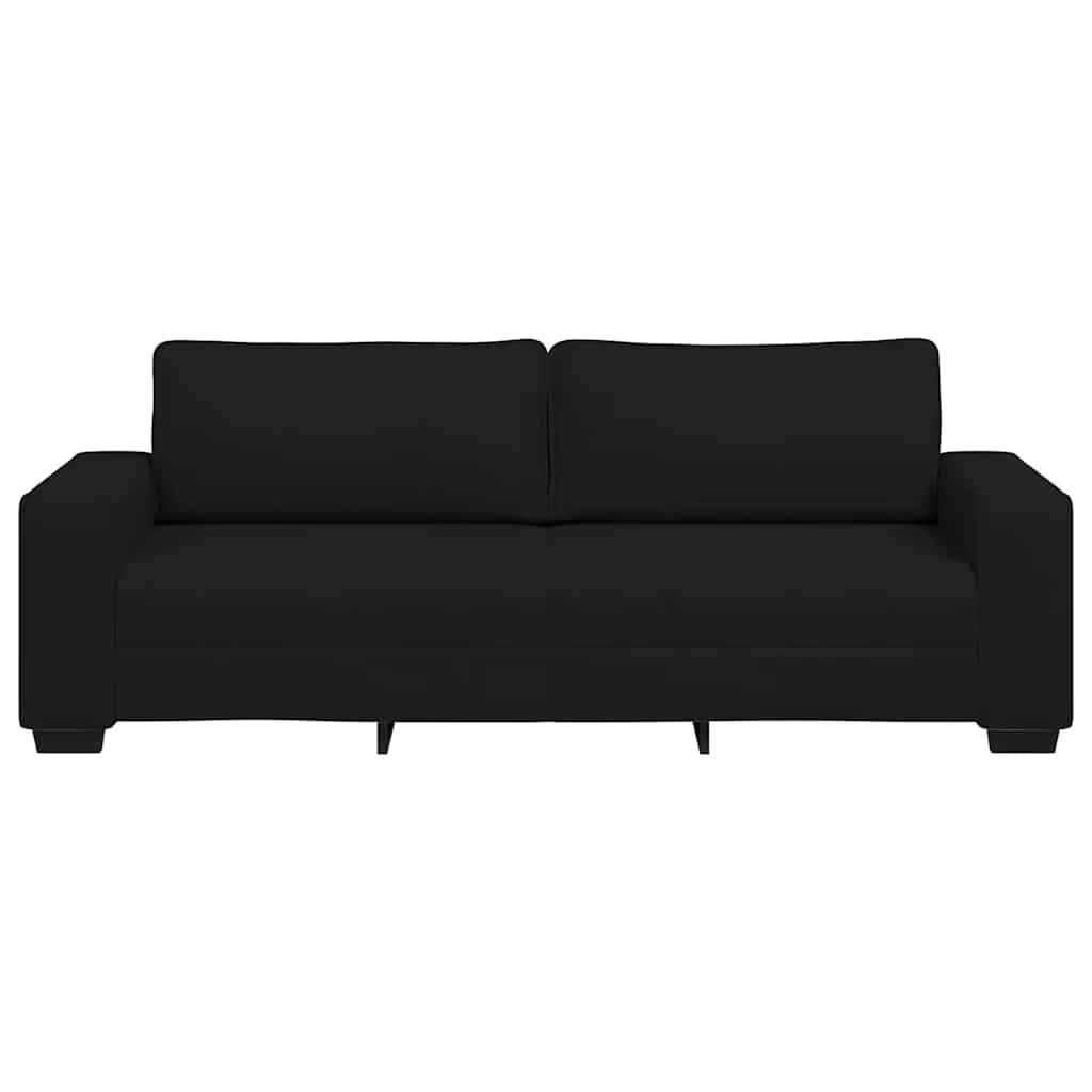 3-zitsbank 220x77x82 cm stof zwart is nu te koop bij PeponiXL, paradijselijk wonen!