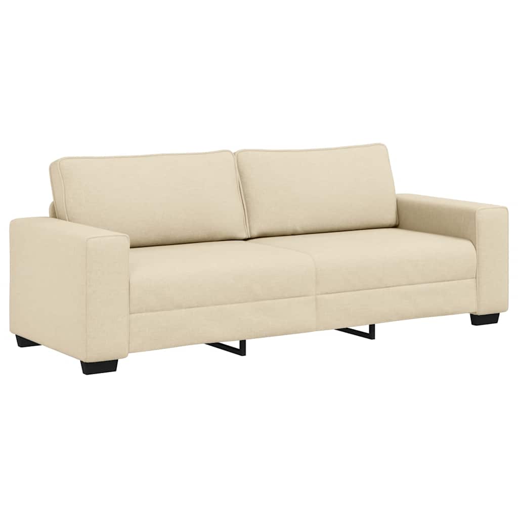 3-zitsbank crème 220x77x82 cm stof is nu te koop bij PeponiXL, paradijselijk wonen!