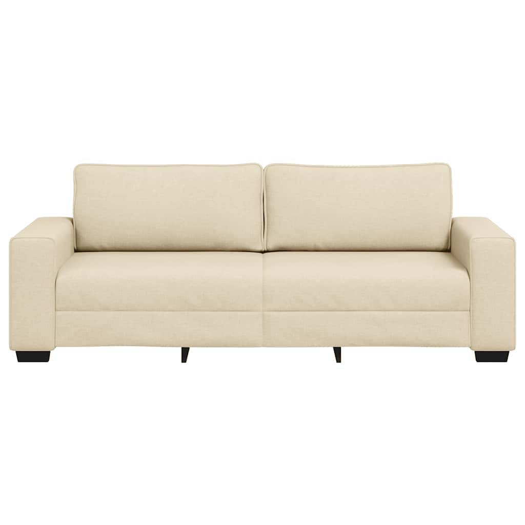 3-zitsbank crème 220x77x82 cm stof is nu te koop bij PeponiXL, paradijselijk wonen!