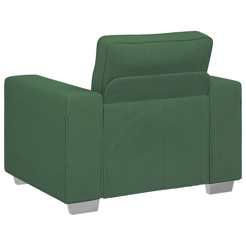 Sofastoel Donkergroen 100x77x82 cm Corduroy Stof is nu te koop bij PeponiXL, paradijselijk wonen!
