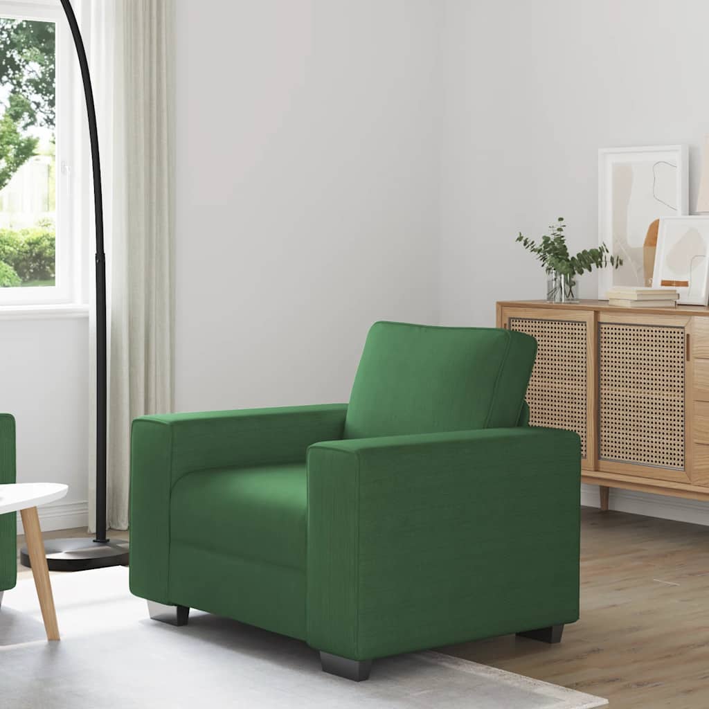 Sofastoel Donkergroen 100x77x82 cm Corduroy Stof is nu te koop bij PeponiXL, paradijselijk wonen!
