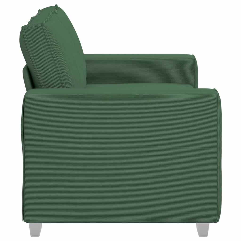 Loveseat Sofa Donkergroen 160x77x82 cm Corduroy Stof is nu te koop bij PeponiXL, paradijselijk wonen!