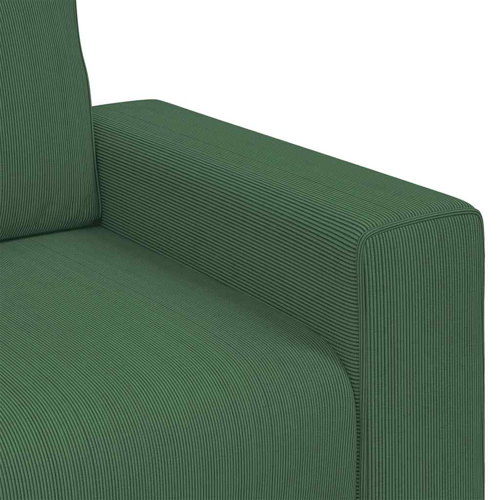 Loveseat Sofa Donkergroen 160x77x82 cm Corduroy Stof is nu te koop bij PeponiXL, paradijselijk wonen!
