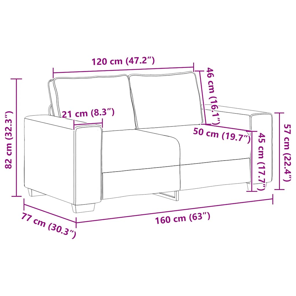 Loveseat Sofa Donkergroen 160x77x82 cm Corduroy Stof is nu te koop bij PeponiXL, paradijselijk wonen!