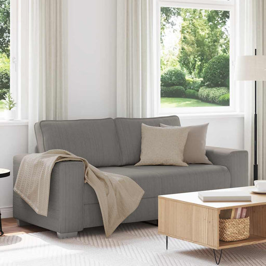 Loveseat Sofa Lichtgrijs 180x77x82 cm Corduroy Stof is nu te koop bij PeponiXL, paradijselijk wonen!