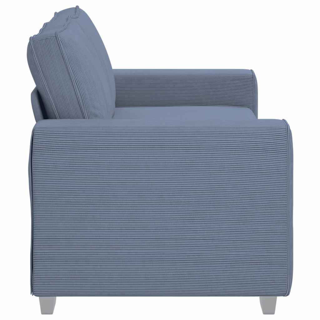 Loveseat Sofa Blauw 180x77x82 cm Corduroy Stof is nu te koop bij PeponiXL, paradijselijk wonen!