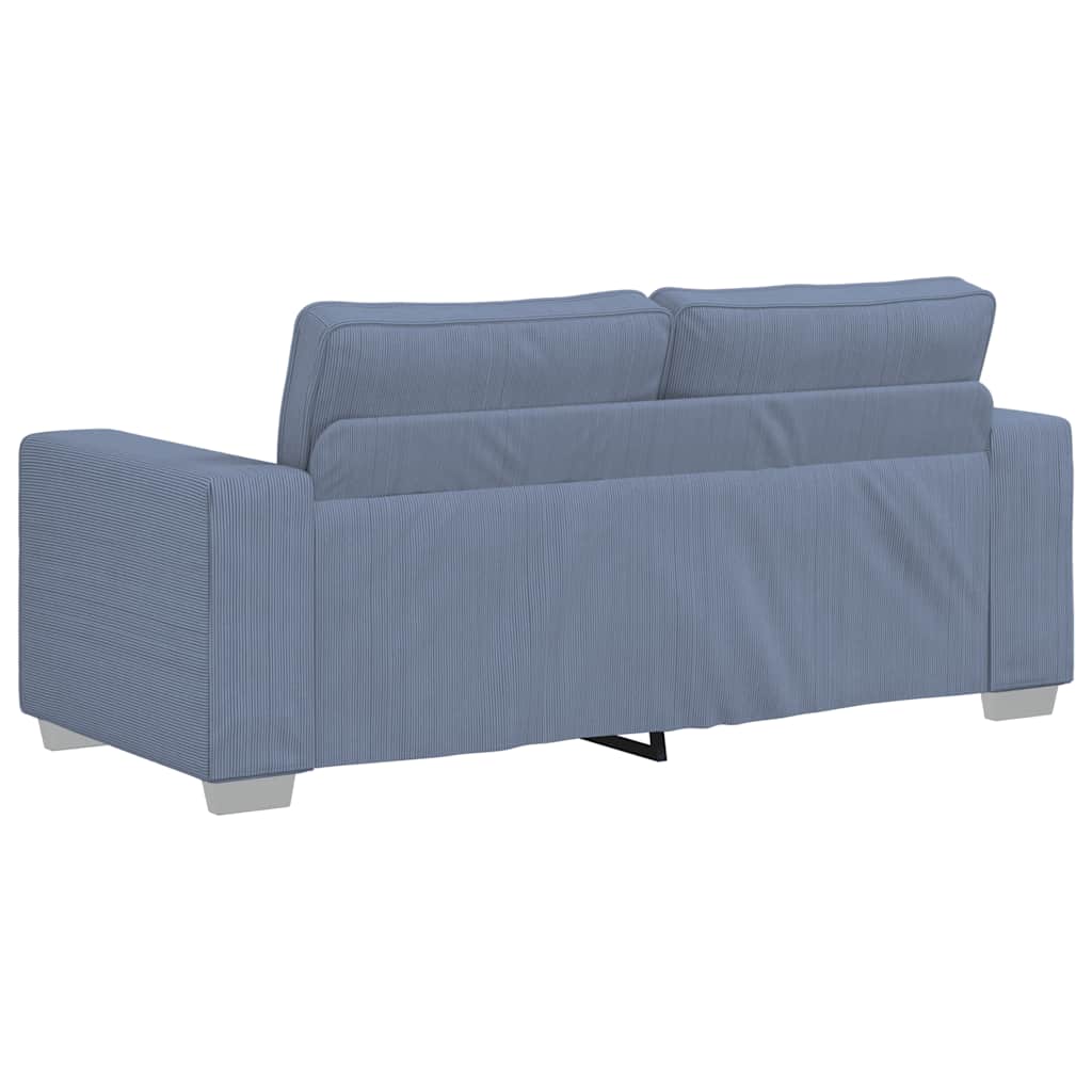 Loveseat Sofa Blauw 180x77x82 cm Corduroy Stof is nu te koop bij PeponiXL, paradijselijk wonen!
