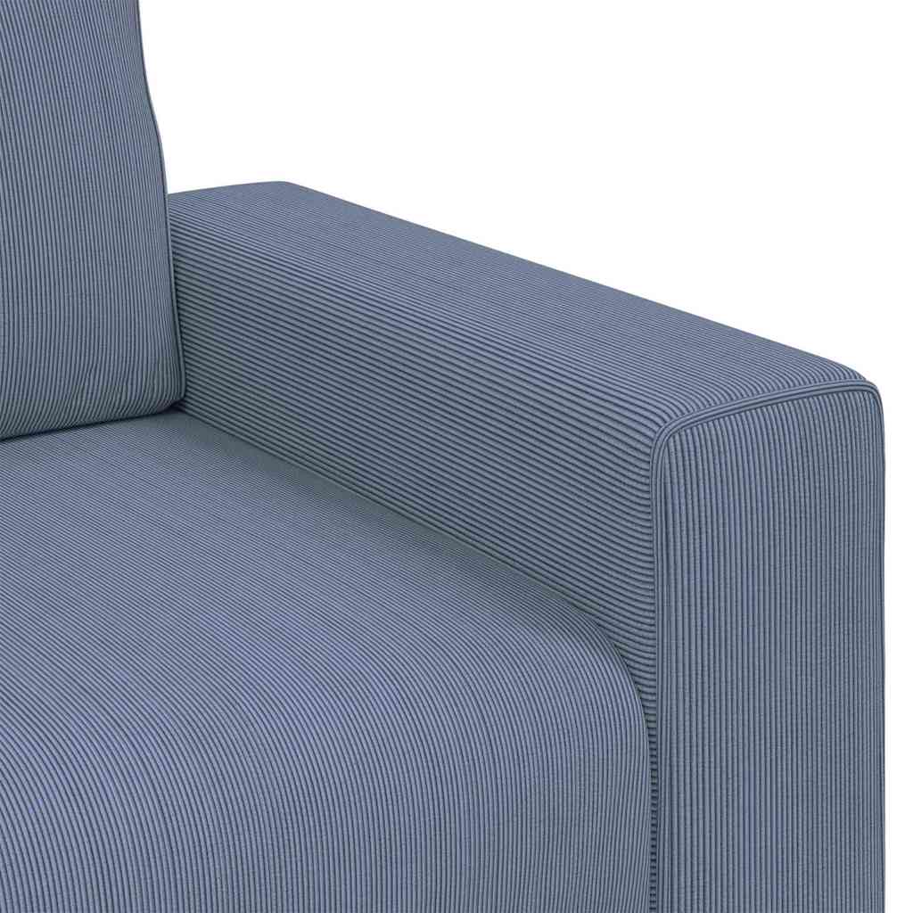 Loveseat Sofa Blauw 180x77x82 cm Corduroy Stof is nu te koop bij PeponiXL, paradijselijk wonen!