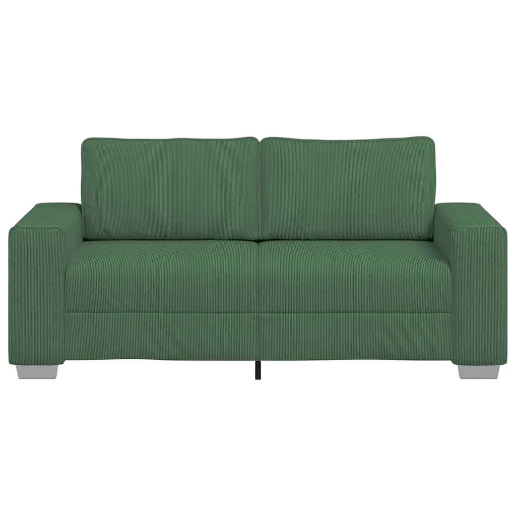 Loveseat Sofa Donkergroen 180x77x82 cm Corduroy Stof is nu te koop bij PeponiXL, paradijselijk wonen!