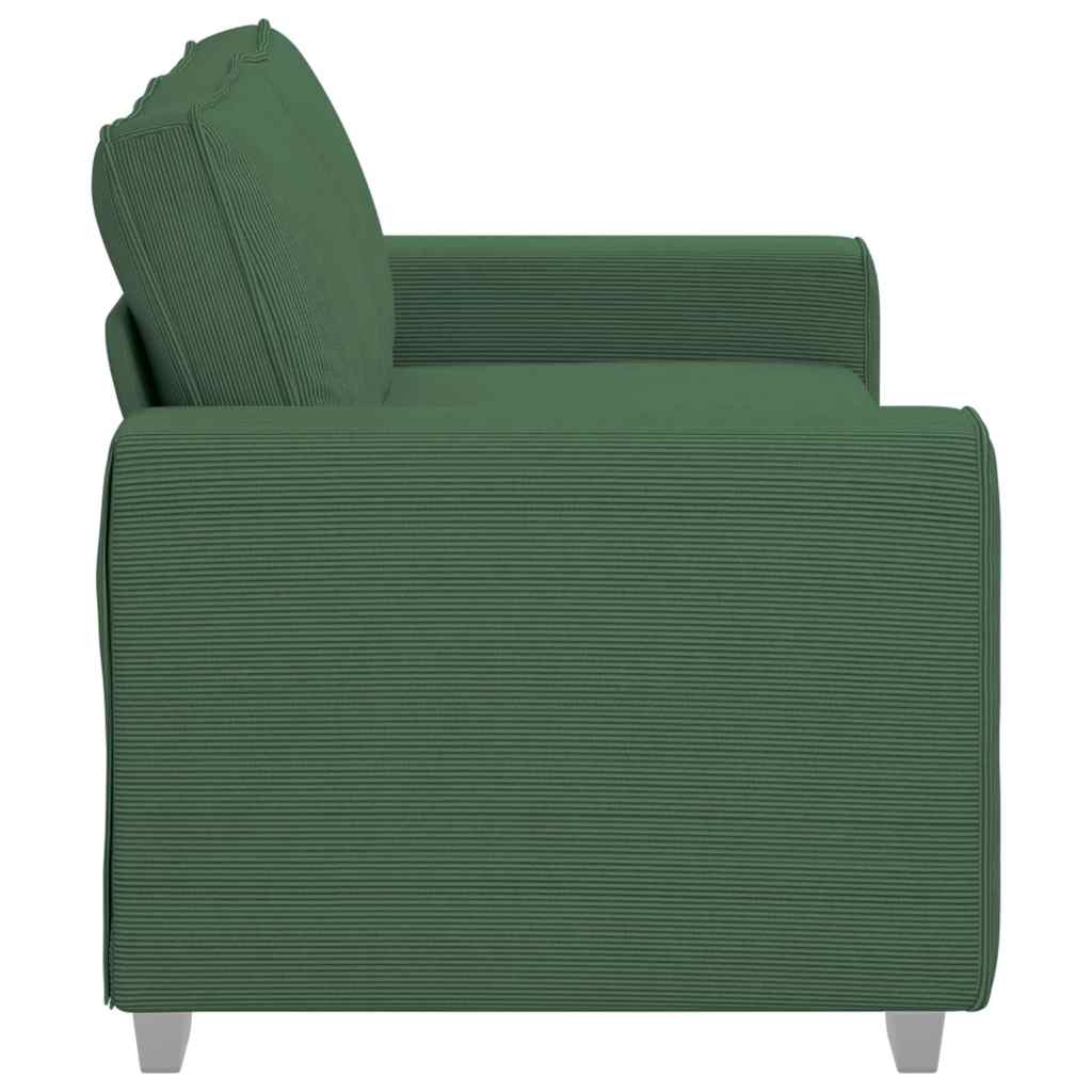 Loveseat Sofa Donkergroen 180x77x82 cm Corduroy Stof is nu te koop bij PeponiXL, paradijselijk wonen!