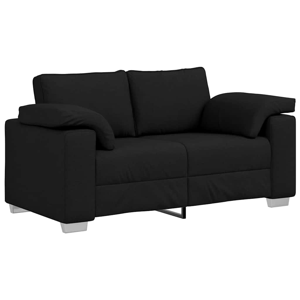 Loveseat Zwart 160 cm Stof is nu te koop bij PeponiXL, paradijselijk wonen!