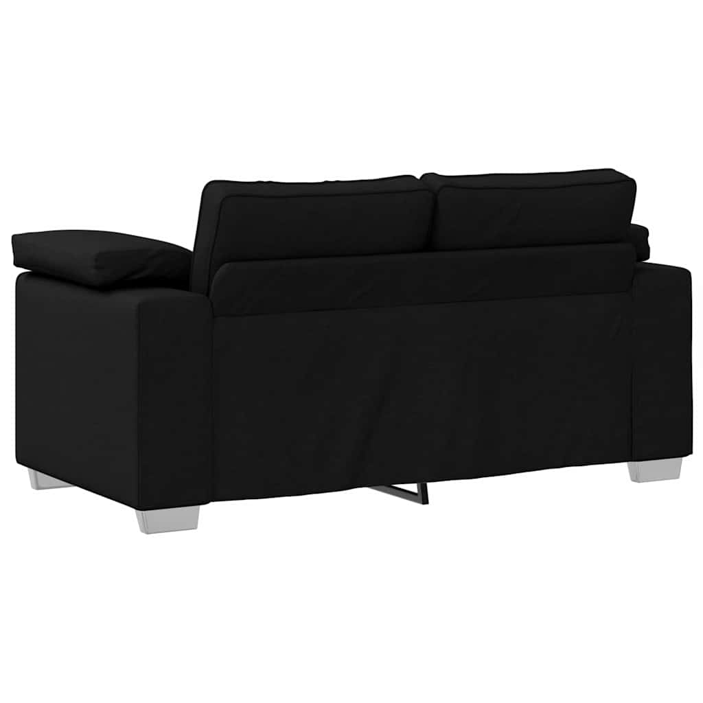 Loveseat Zwart 160 cm Stof is nu te koop bij PeponiXL, paradijselijk wonen!