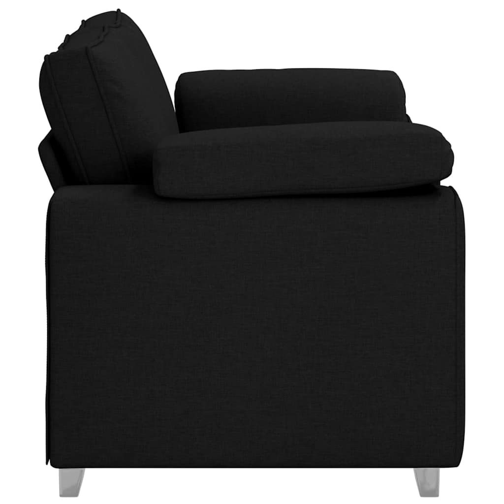 Loveseat Zwart 160 cm Stof is nu te koop bij PeponiXL, paradijselijk wonen!
