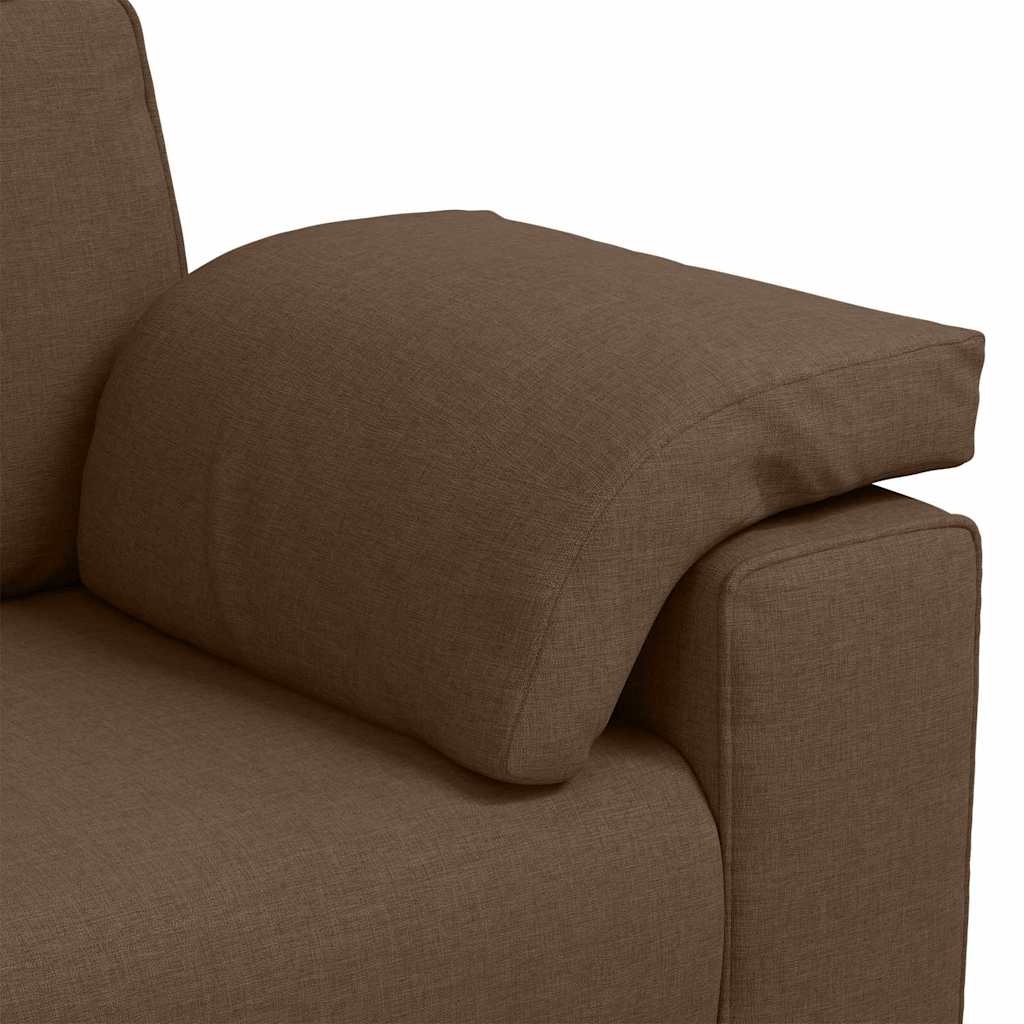 Loveseat Bruin 160 cm Stof is nu te koop bij PeponiXL, paradijselijk wonen!