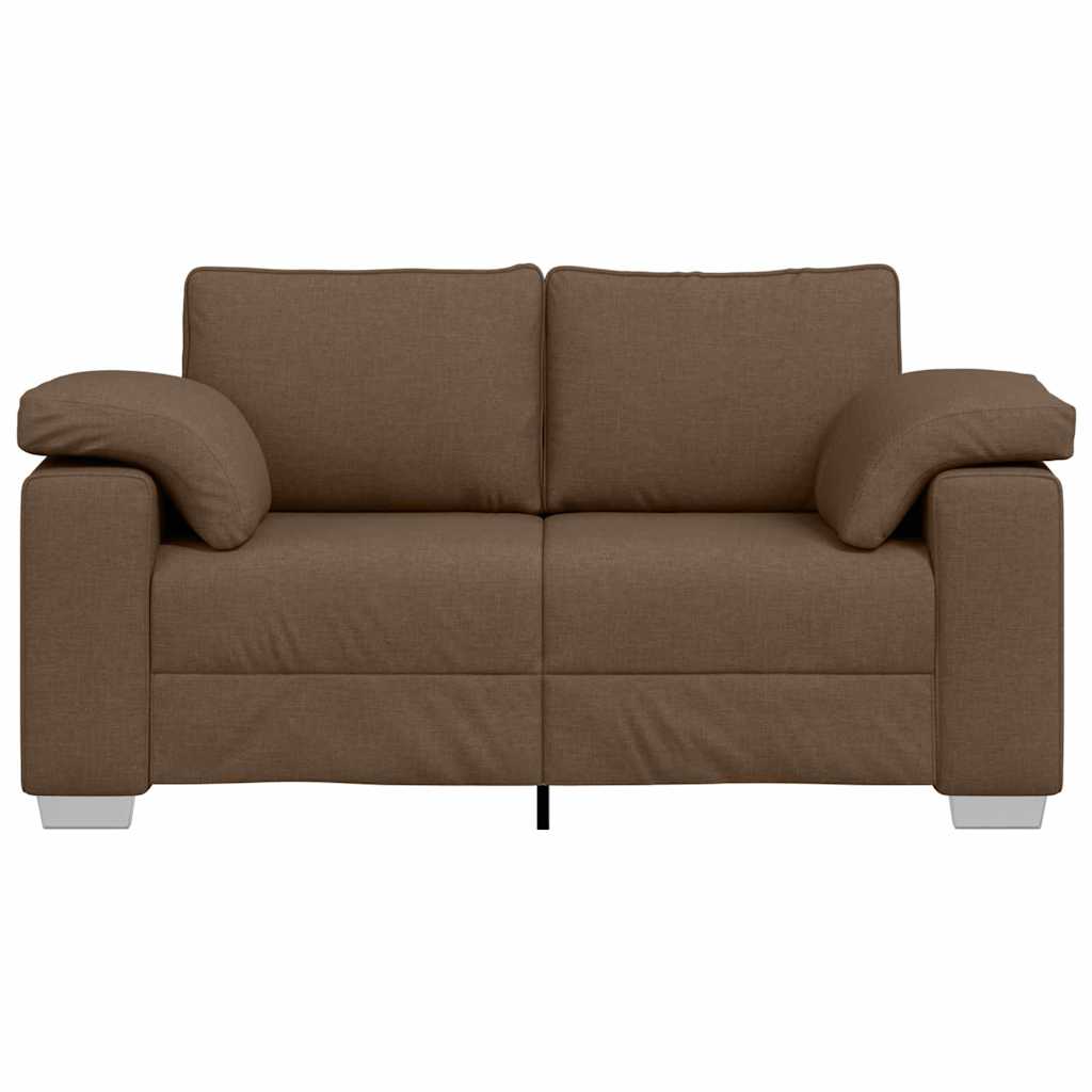 Loveseat Bruin 160 cm Stof is nu te koop bij PeponiXL, paradijselijk wonen!