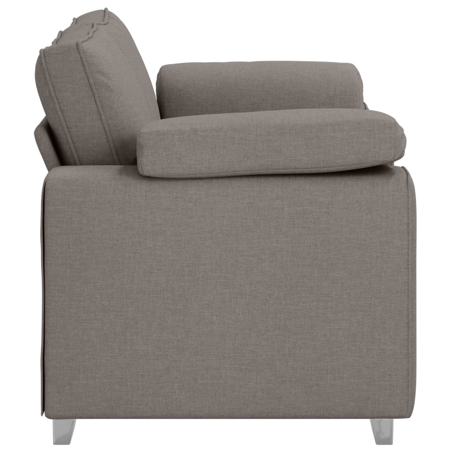 Loveseat Taupe 160 cm Stof is nu te koop bij PeponiXL, paradijselijk wonen!