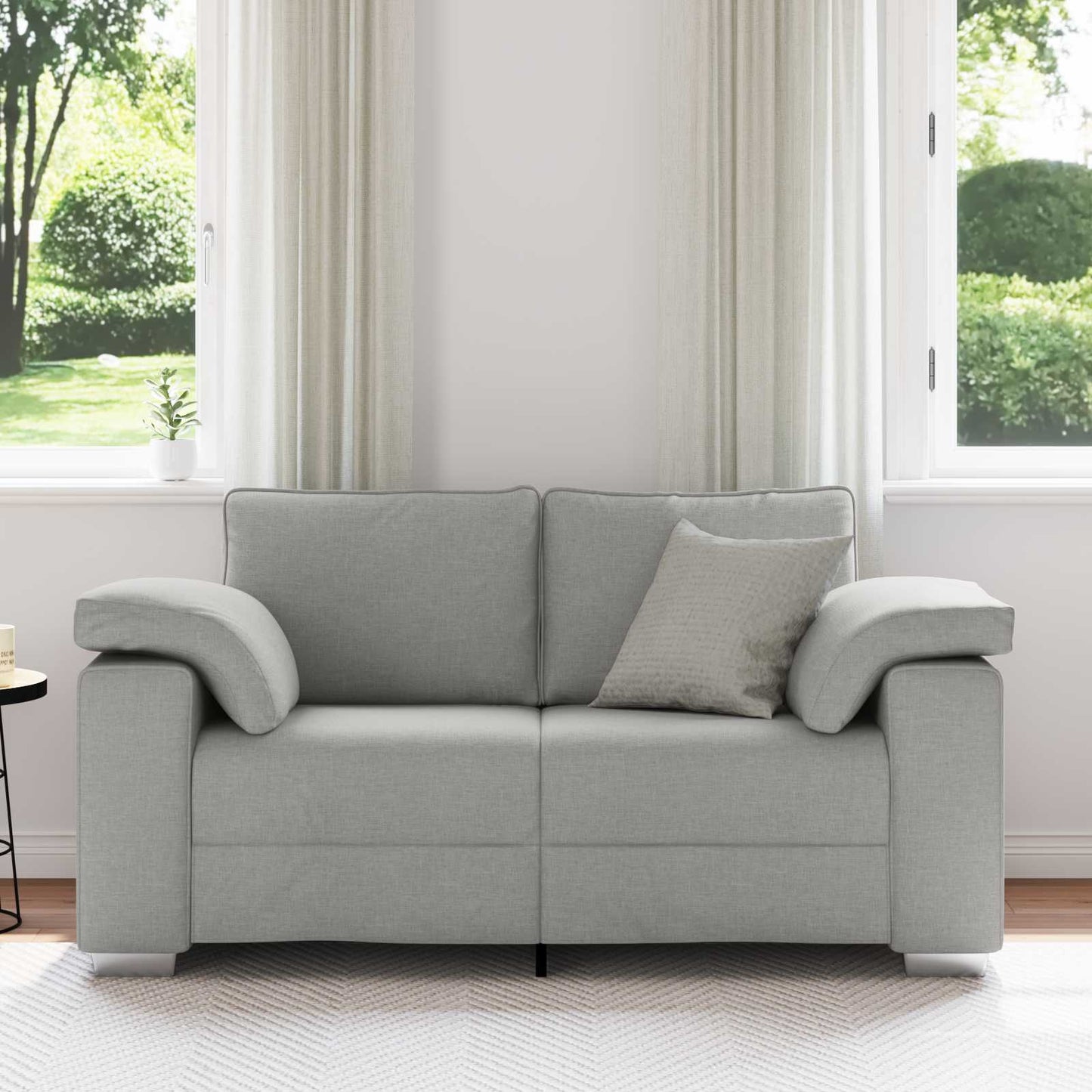 Loveseat Wolkengrijs 160 cm Stof is nu te koop bij PeponiXL, paradijselijk wonen!