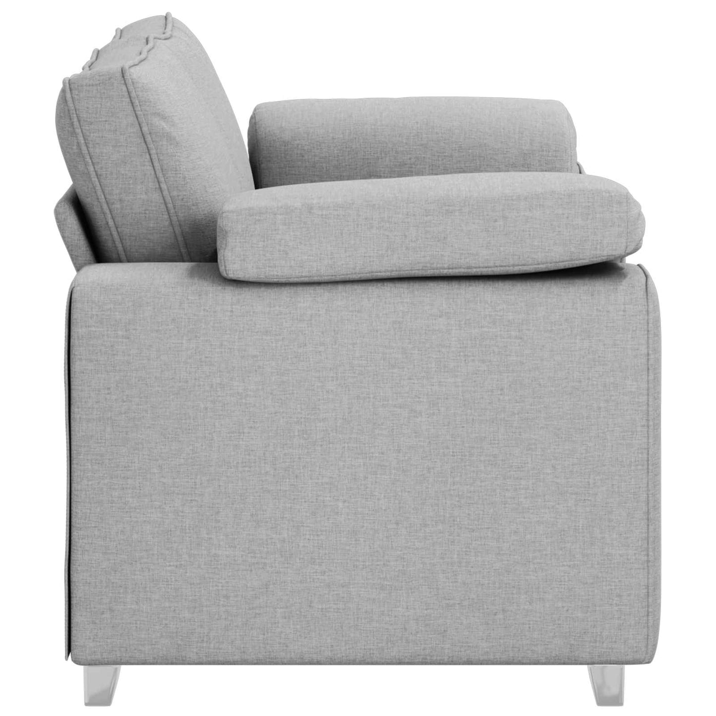 Loveseat Wolkengrijs 160 cm Stof is nu te koop bij PeponiXL, paradijselijk wonen!
